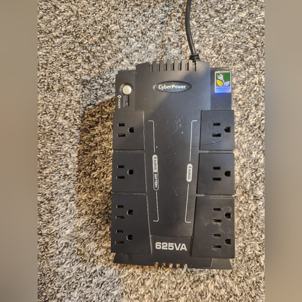 Cyber Power 625VA Battery Backup Surge Protection Power Supply